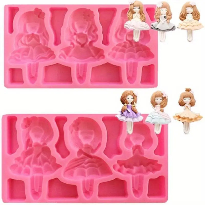 Princess Doll Silicone Mold | Fondant & Chocolate Cake Topper Silicone Baking Mold Babs