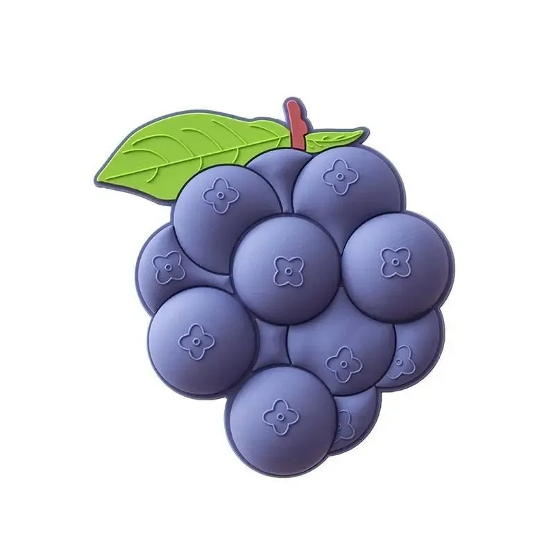 3D Cute Fruit Fridge Magnets – Grape & Pea Acrylic Stickers Fridge Magnets Babs