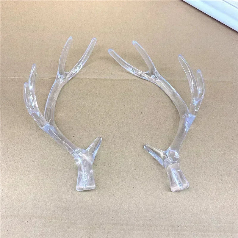 Deer Antler Headband for Cosplay, Halloween & Christmas Costume Hair Accessory Babs clear 14cm