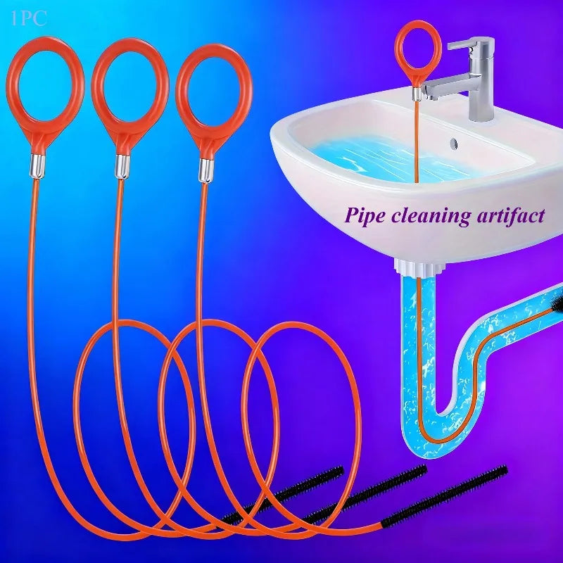 Flexible Drain Snake Hair Remover for Shower, Bath & Sink Drain Cleaning Tool Babs