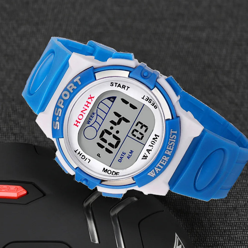Kids Digital LED Sport Watch – Alarm, Date & Stopwatch Kids Digital Watch Babs