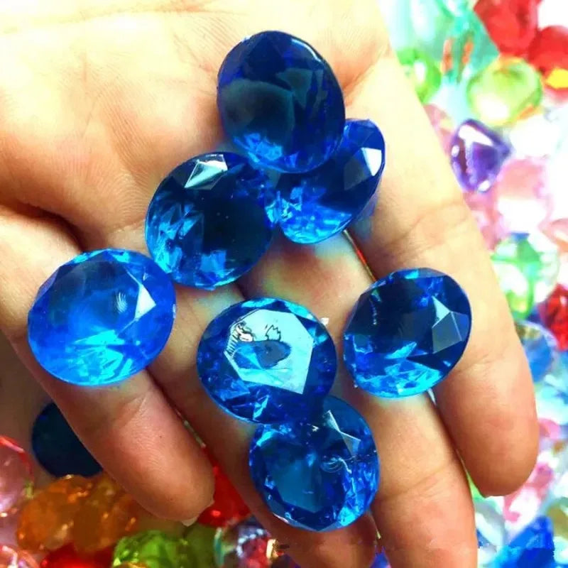 100pcs 20mm Acrylic Faux Diamond Jewels – Party Favor Gems Party Favor Gems Babs