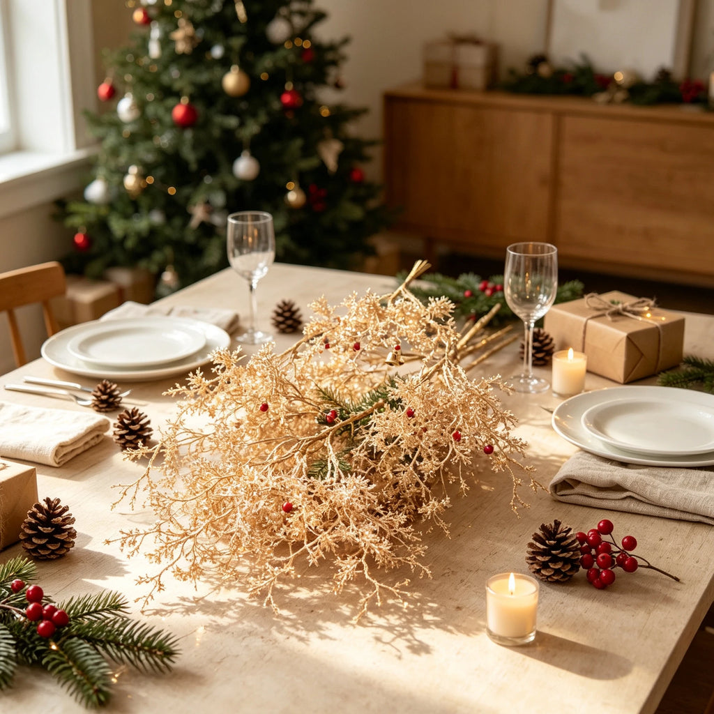 Artificial Gold & Silver Decorative Branches – Holiday DIY Decor Artificial Decorative Branch Babs