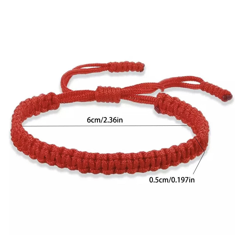 Handmade Woven Rope Bracelet – Good Luck Diamond Knot Wristband Rope Charm Bracelet Babs