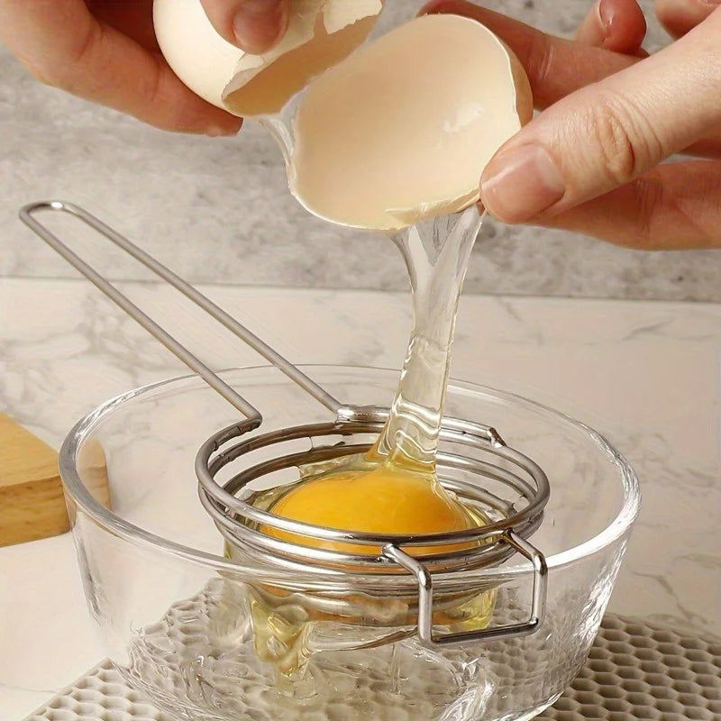 Stainless Steel Egg Separator – Yolk & White Divider Tool Egg Separator Tool Babs