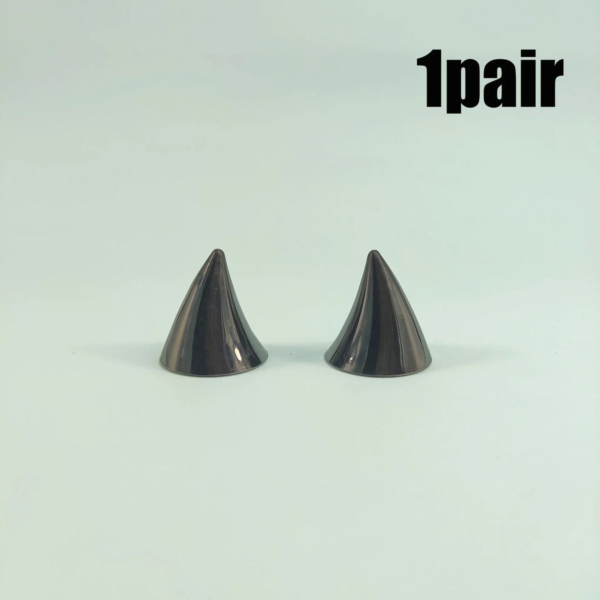 Devil Horn Helmet Decoration Suction Cup – Unisex 1-20 Pairs Helmet Decoration Babs Black-1pair