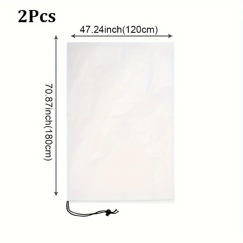 Large Plant Frost Protection Covers with Zipper & Drawstring Plant Frost Cover Babs 2Pc 120x180cm