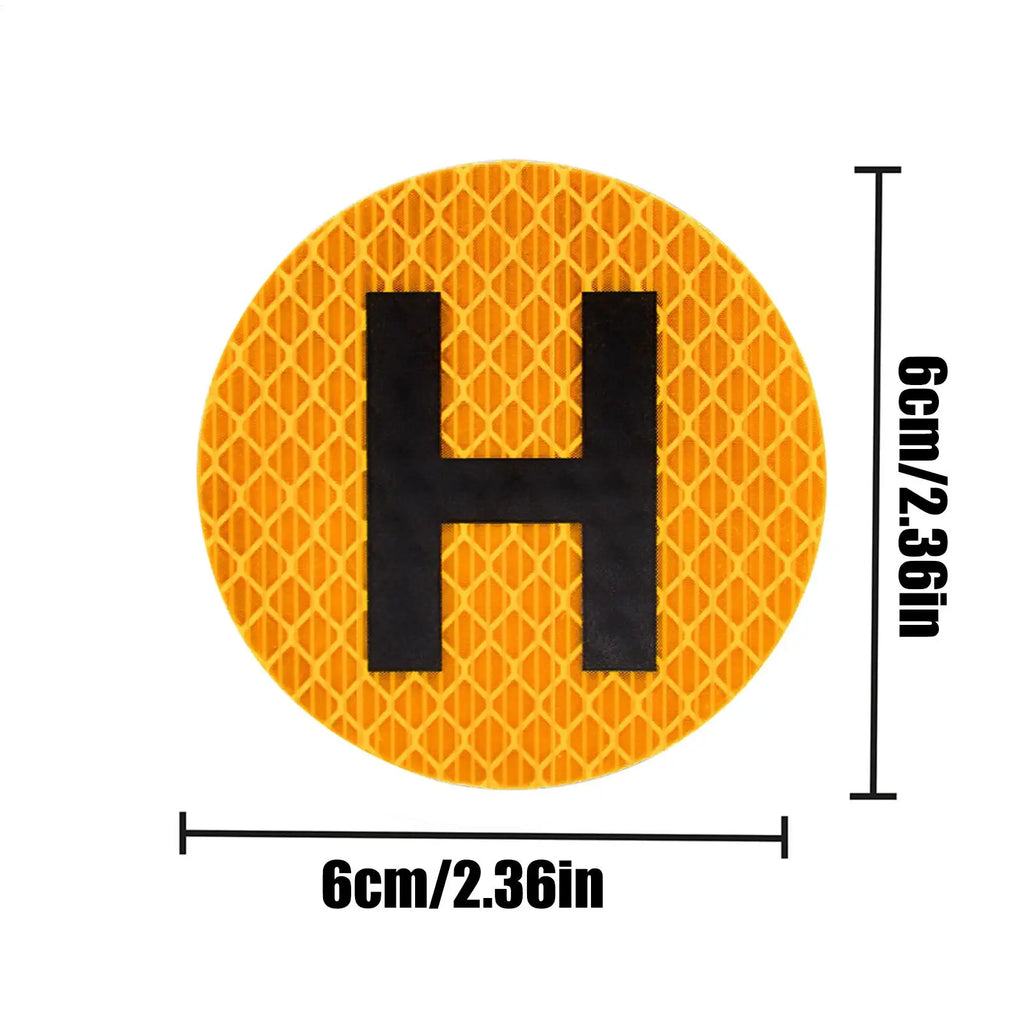 Magnetic H Historical Vehicle Sign Sticker – Waterproof Reflective Magnetic Vehicle Sticker Babs