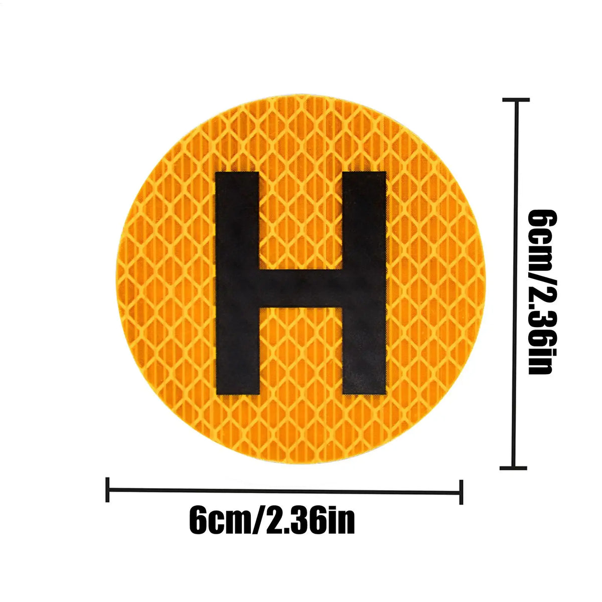 Magnetic H Historical Vehicle Sign Sticker – Waterproof Reflective Magnetic Vehicle Sticker Babs