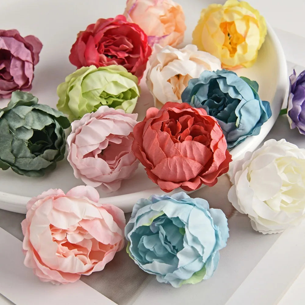 10/20Pcs Silk Artificial Rose Flower Heads – Wedding & Home Decor Artificial Flower Heads Babs