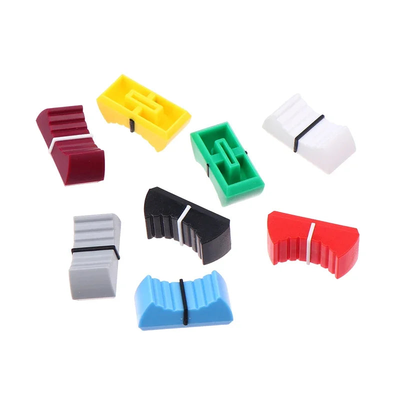 10-Pack Ribbed Fader Knob Caps for Mixer & Audio Desks Mixer Knob Caps Babs
