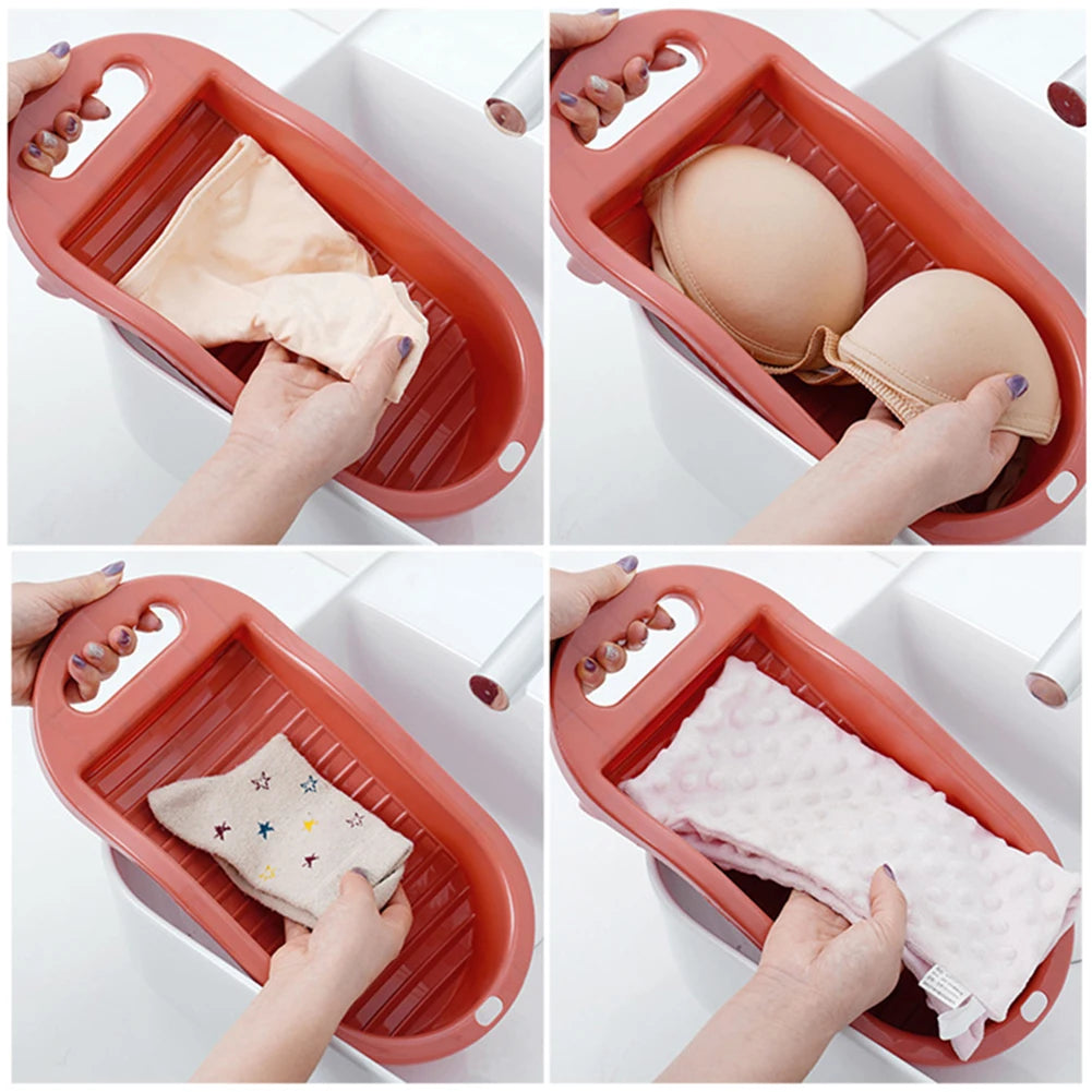 Mini Portable Laundry Scrub Board – Hand Wash Washboard Laundry Scrub Board Babs