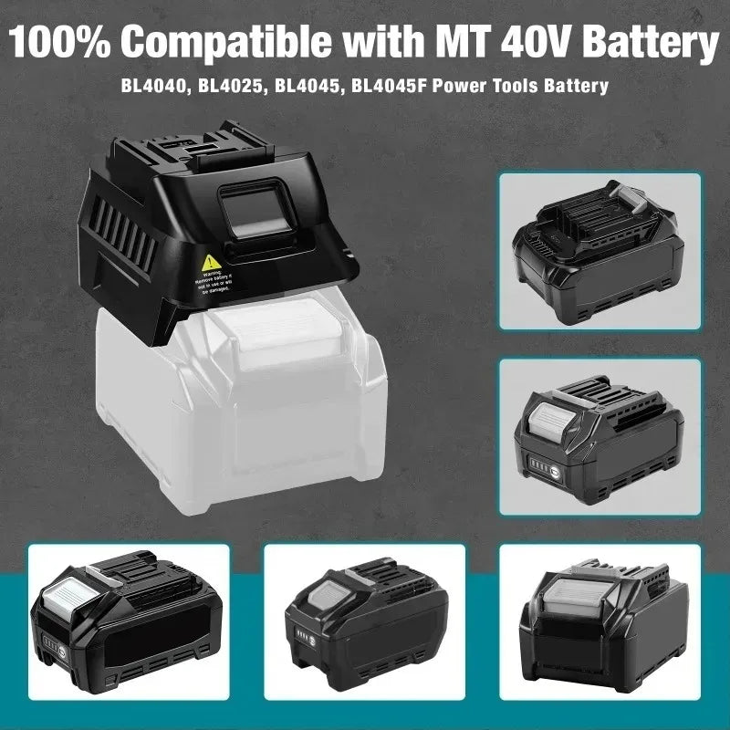 MT40MT18 Adapter – Makita 40V to 18V Battery Converter Battery Adapter Babs