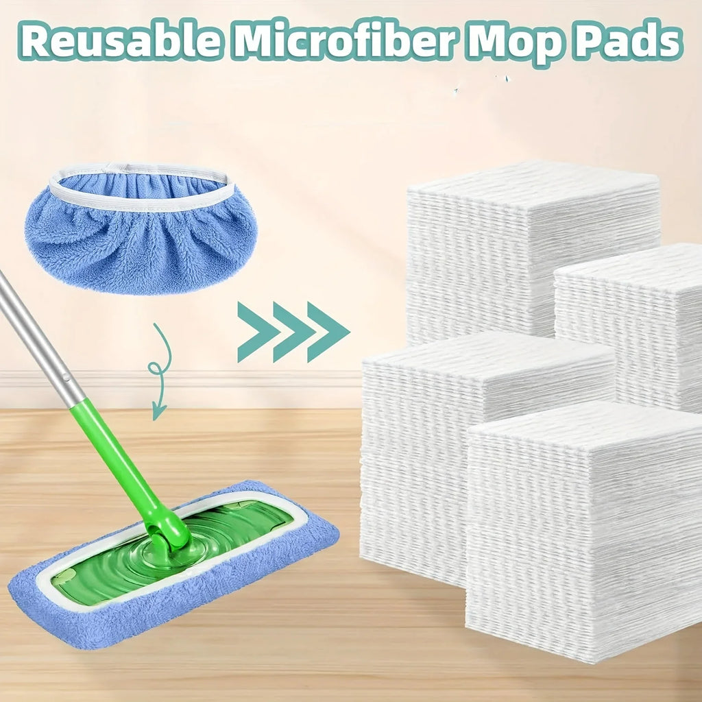 Reusable Washable Mop Pads – Dry & Wet Floor Cleaning Refills Washable Mop Pads Babs