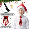 12pcs Kids Christmas Neckties – Santa & Snowman Holiday Ties Kids Holiday Neckties Babs mix colors