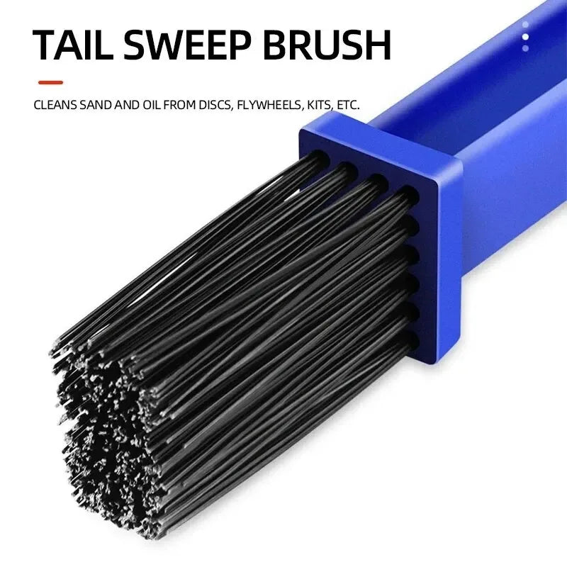 Portable Bike & Motorcycle Chain Cleaner Brush Tool Chain Cleaning Brush Babs