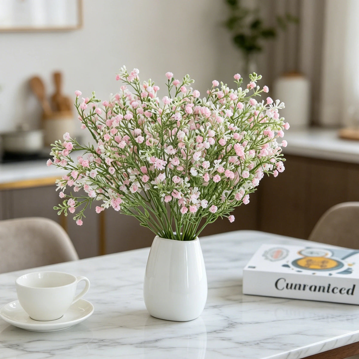 Artificial Gypsophila Bouquet | Fake Flowers for Wedding & Home Artificial Flower Bouquet Babs