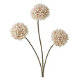 Silk Chrysanthemum Artificial Flower Bouquet – Wedding & Home Artificial Flower Bouquet Babs Light Grey 1 PC