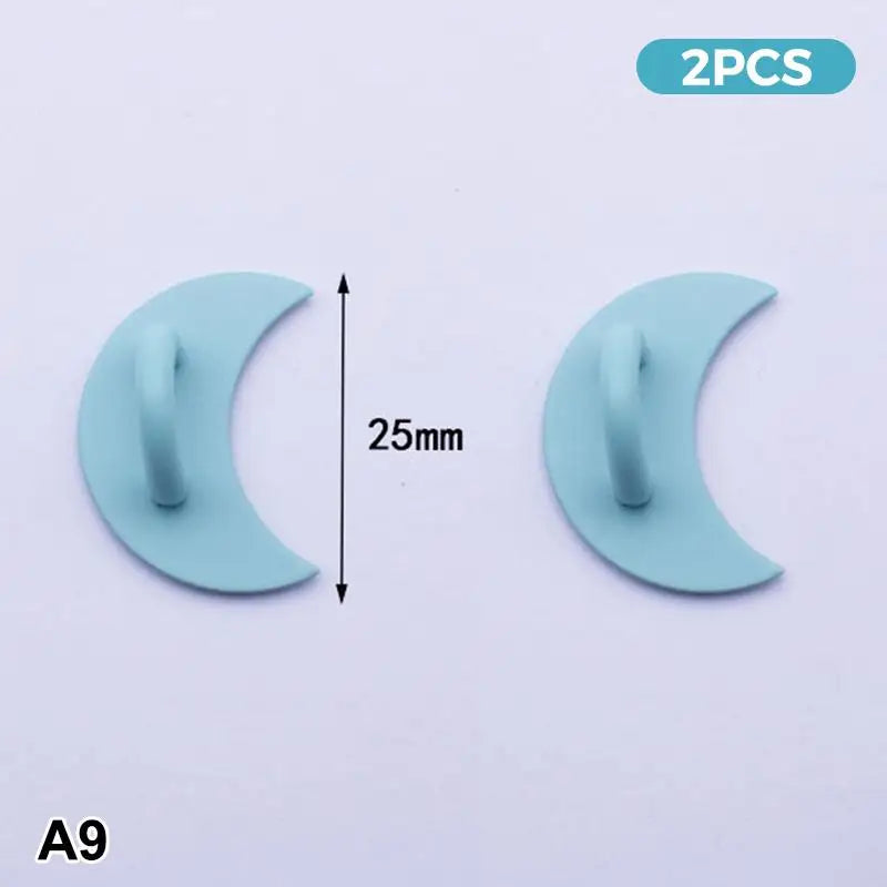 2pcs Adhesive Metal Phone Charm Holder & Keychain Loop Hook Phone Charm Holder Babs A9