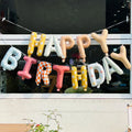 Happy Birthday Foil Balloon Banner – 16" Reusable Party Decor Foil Balloon Banner Babs Birthday balloons