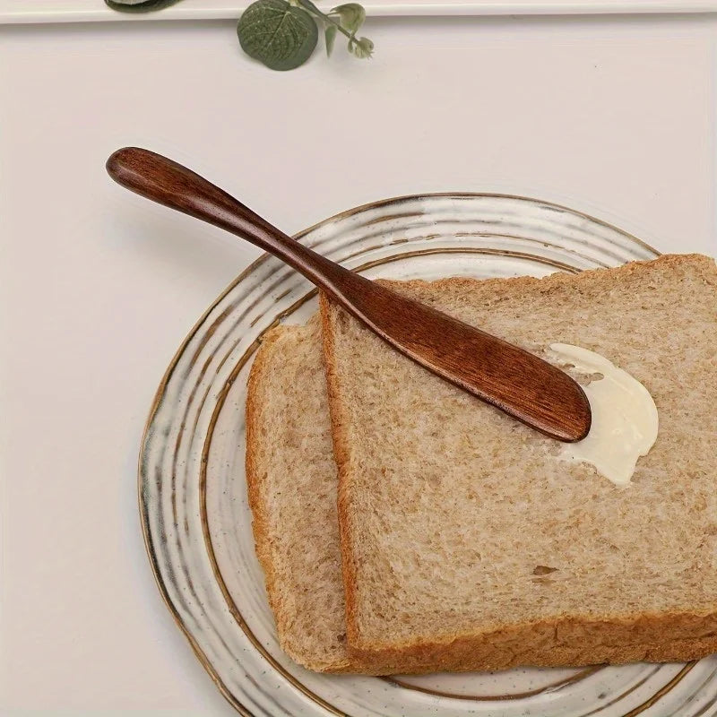 Wooden Cream & Butter Spatula Spreader – Heat-Resistant Kitchen Spreader Knife Babs
