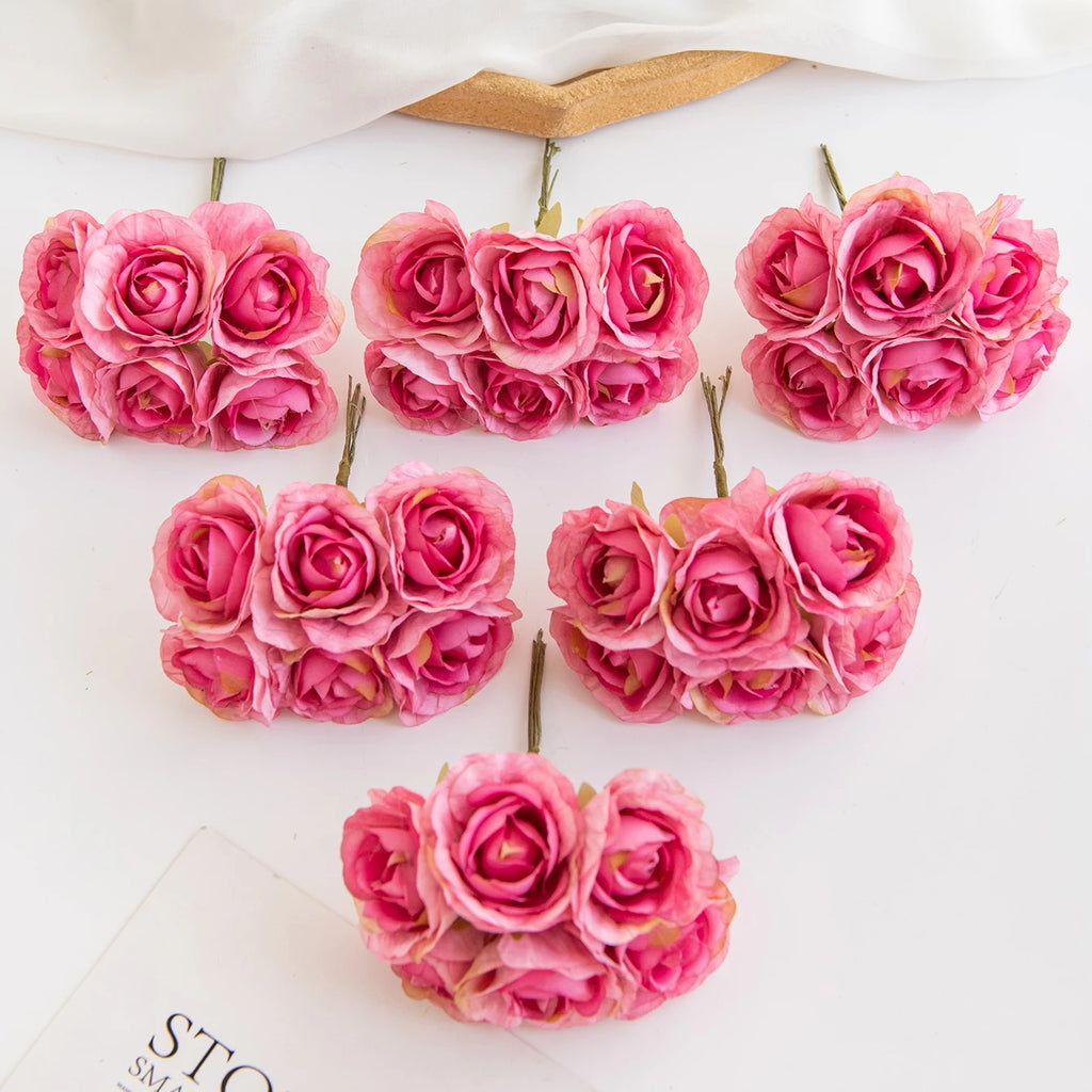 Artificial Silk Rose Bouquet for Wedding, Home & DIY Decor Artificial Flower Bouquet Babs