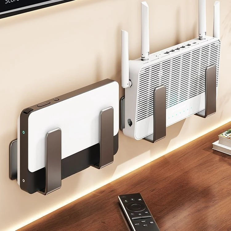 No-Drill Wall Mount Router & Modem Storage Bracket Rack Wall Mount Storage Rack Babs