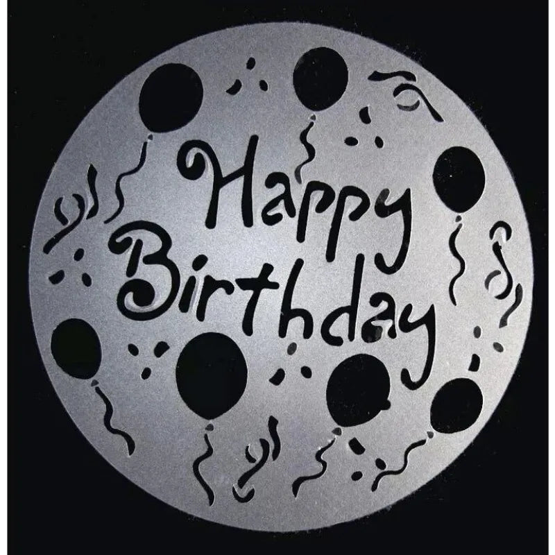 4-Piece Cake Stencils Set – Latte Art & Pastry Decorating Molds Cake Decorating Stencils Babs