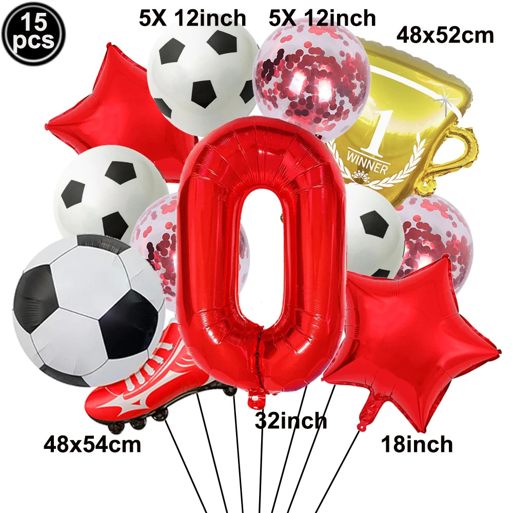 32" Soccer Ball Foil Balloon Set – Kids Birthday Party Decor