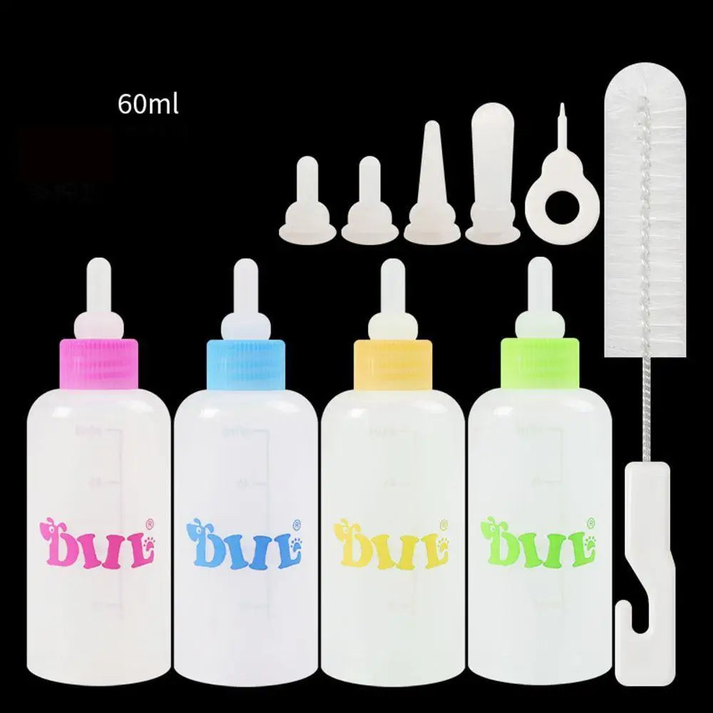 Pet Nursing Bottle Set for Puppies & Kittens – 60ml Kit Pet Nursing Bottle Babs