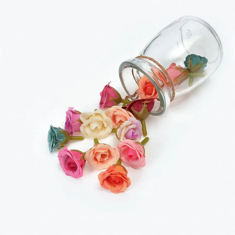 30/50Pcs Silk Artificial Rose Heads – Wedding & Party Décor Artificial Silk Flowers Babs