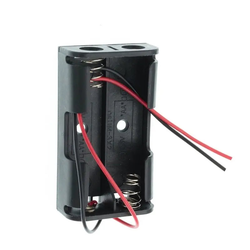 100-Pack 2AA Battery Holder with Wire Leads – DIY Electronics Battery Holder Pack Babs
