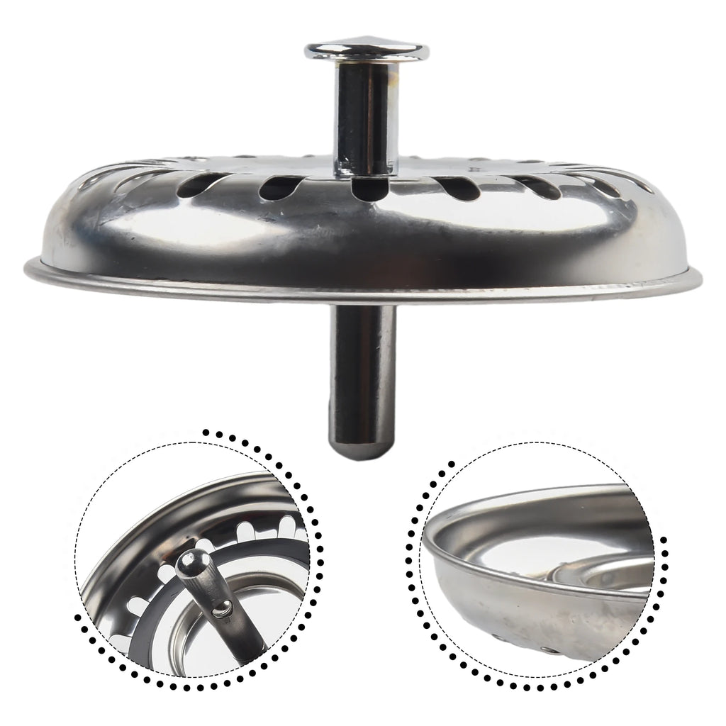 Stainless Steel Sink Strainer 80/82/84mm – Drain Basket Filter Sink Drain Strainer Babs