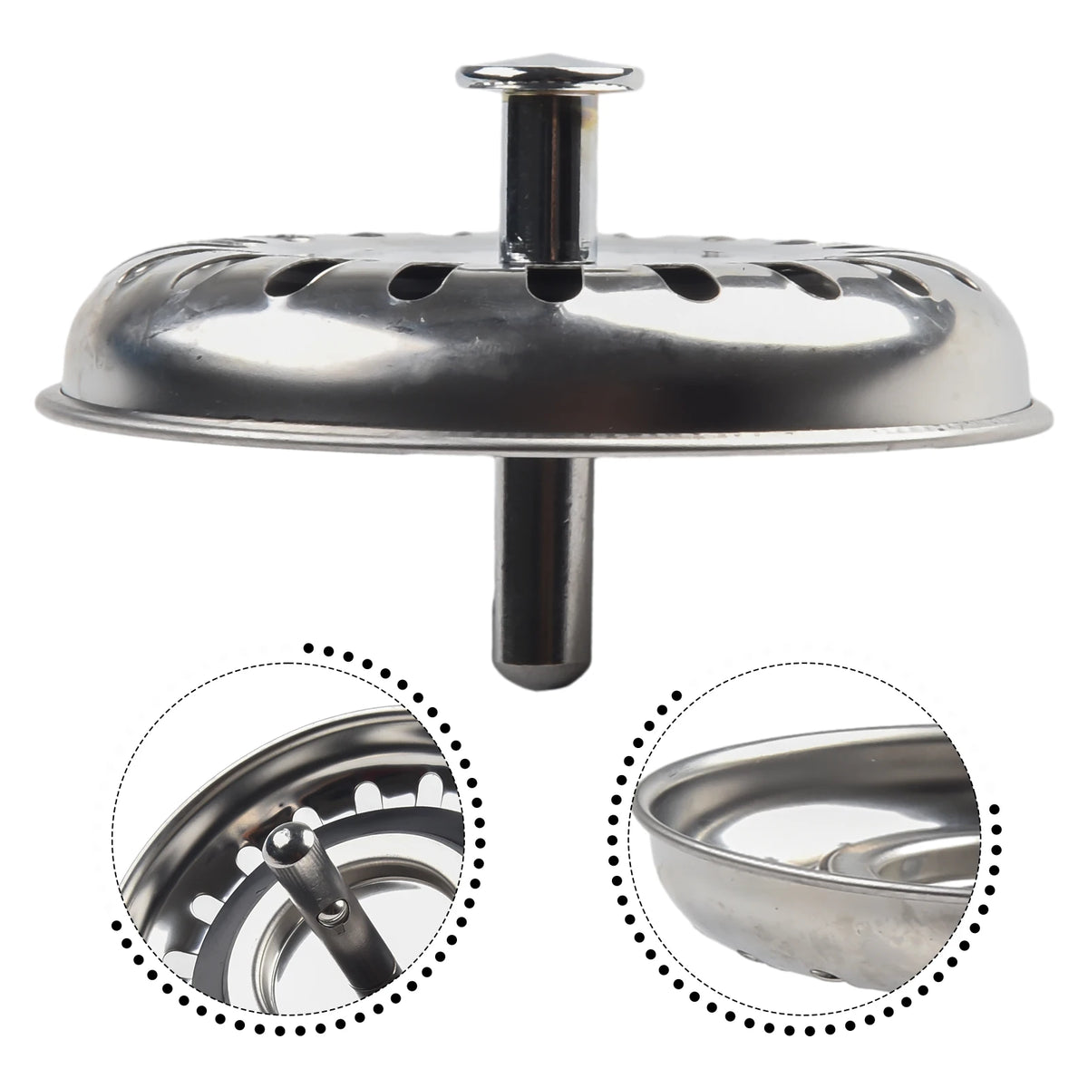 Stainless Steel Sink Strainer 80/82/84mm – Drain Basket Filter Sink Drain Strainer Babs
