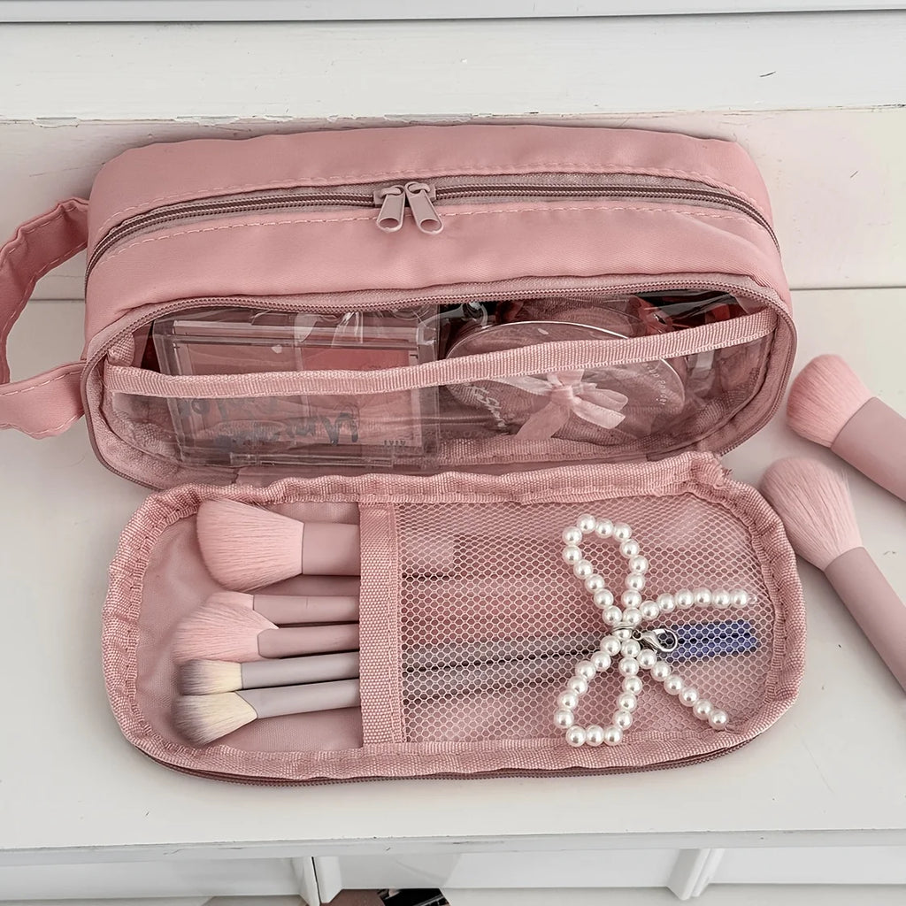 Large Capacity Travel Makeup Bag Organizer with Handle Travel Cosmetic Bag Babs