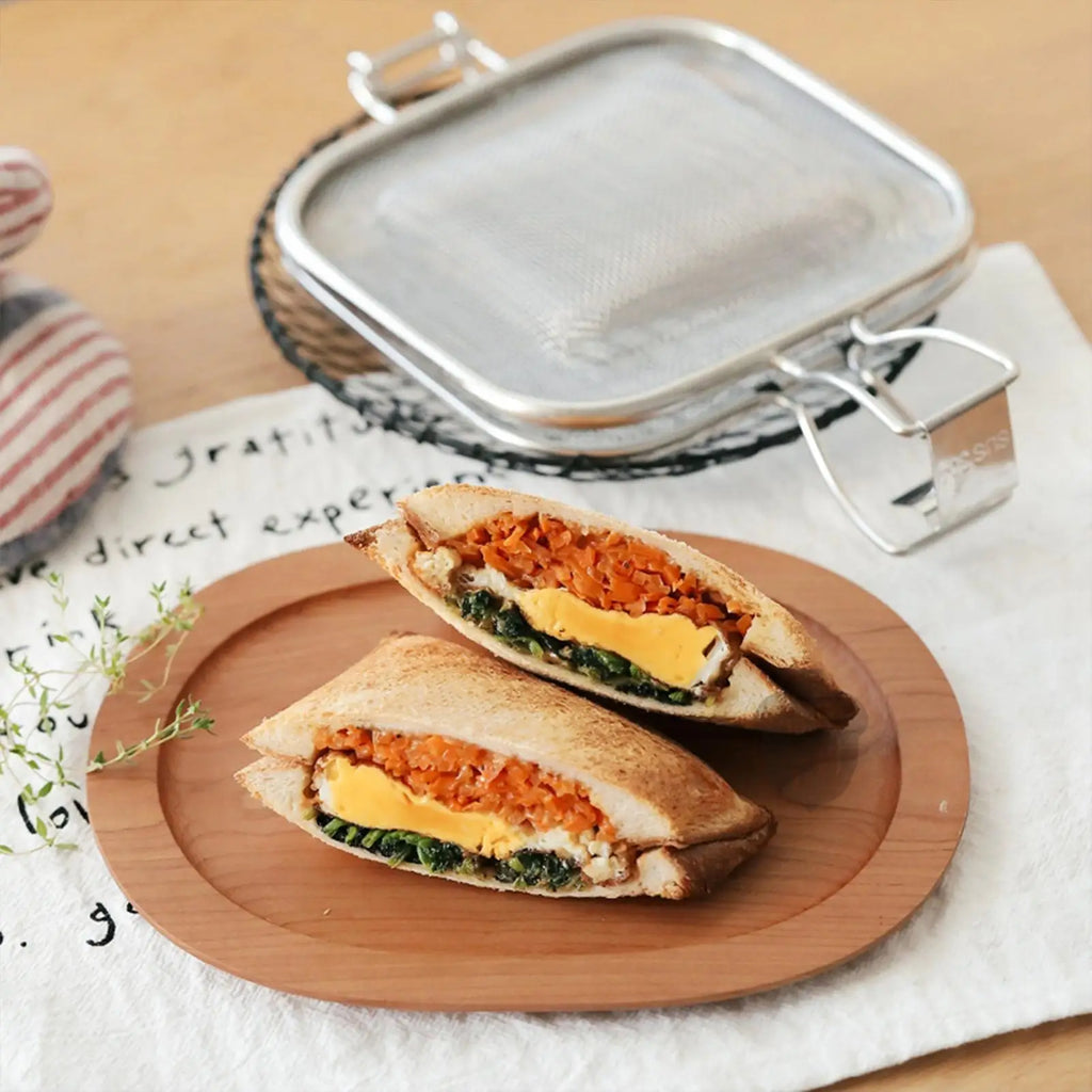 Stainless Steel Sandwich Toaster Grill Pan | Non-Stick Press Sandwich Grill Pan Babs
