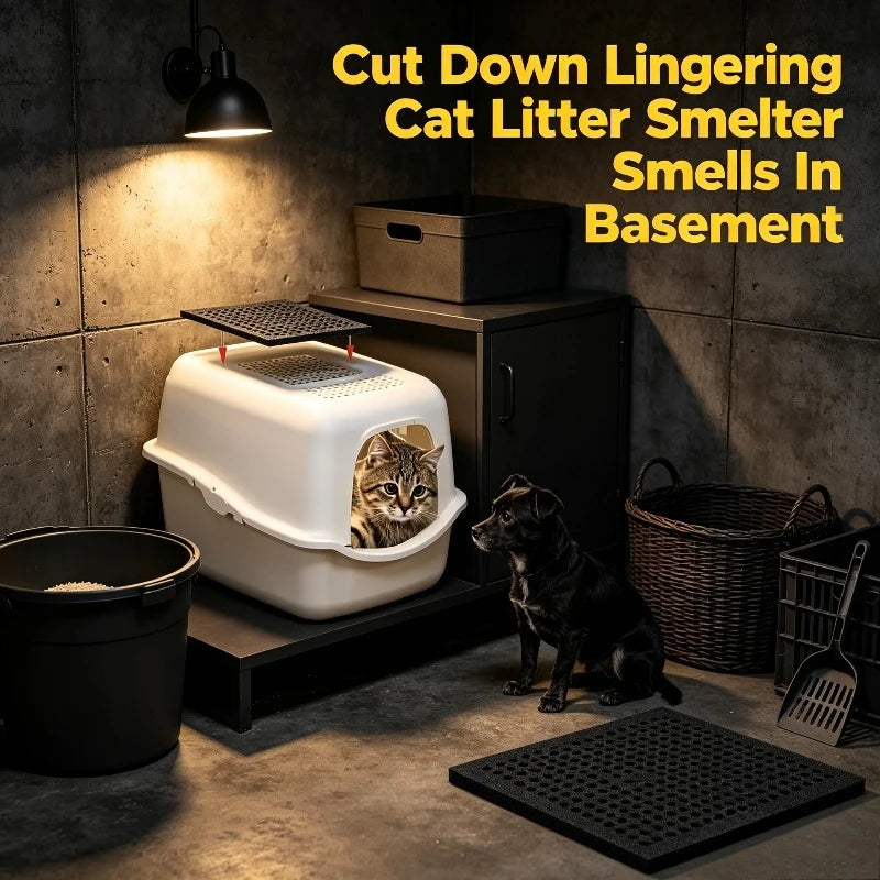 12-Pack Activated Carbon Litter Box Filters for Cats & Dogs Litter Box Filter Babs