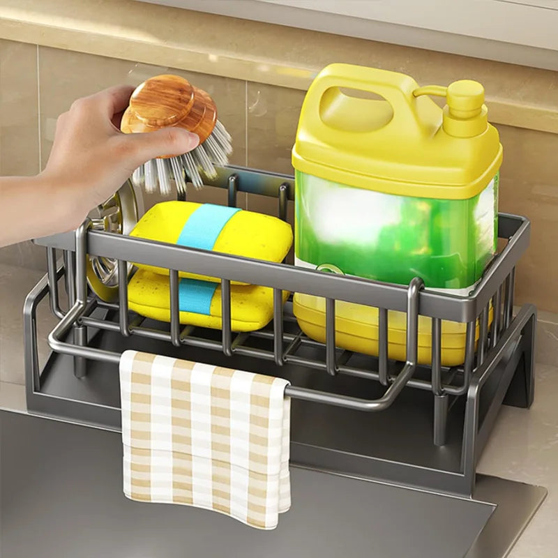 Heavy-Duty Kitchen Sink Caddy – Rust-Resistant Drain Rack Sink Storage Caddy Babs