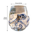 Blue Ringed Octopus Tumbler – 12 Oz Borosilicate Novelty Glass Novelty Drinking Glass Babs as shown One Size