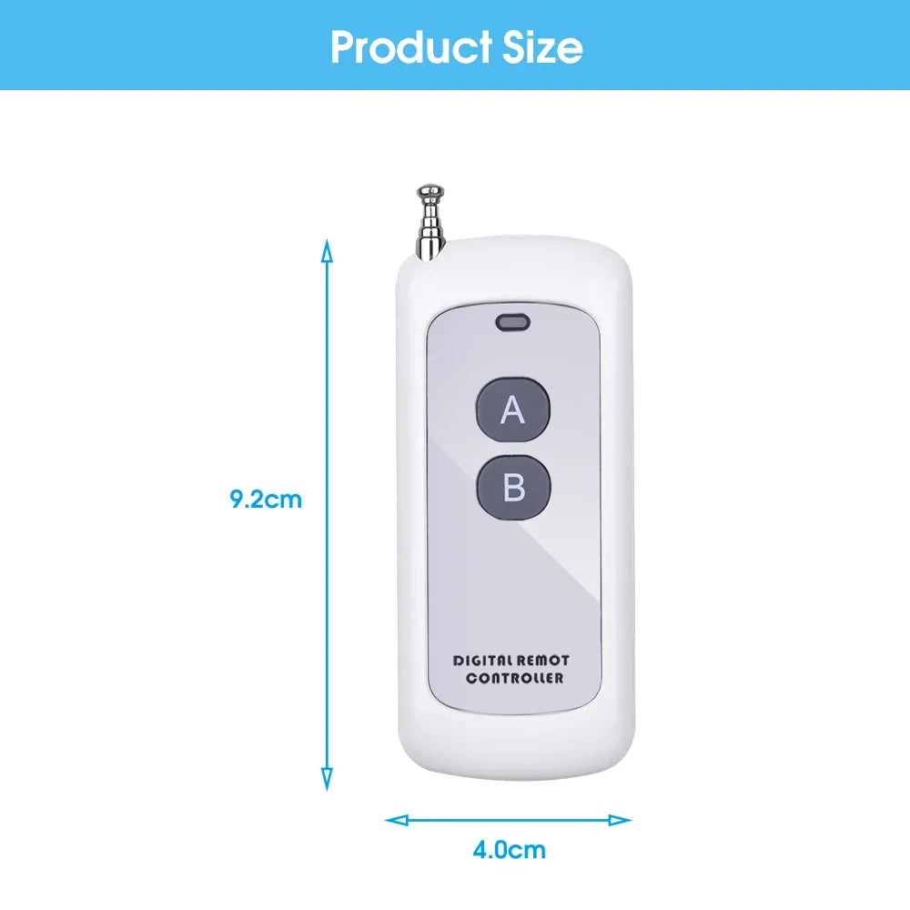 433MHz RF Remote Control 1527 Code – Garage & Smart Home RF Remote Control Babs