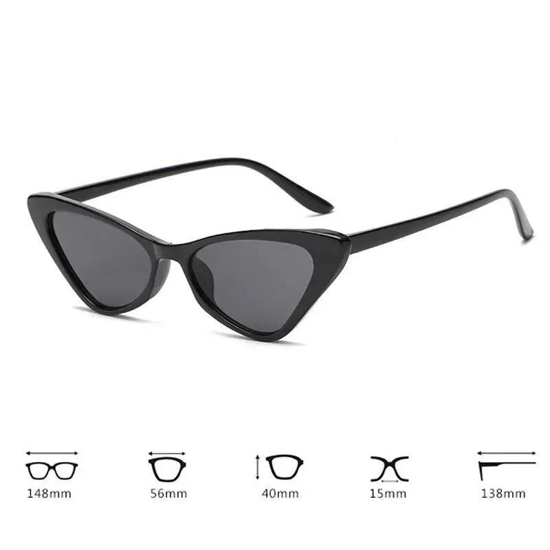 Candy Color Cat Eye Sunglasses – Retro Small Frame Unisex Cat Eye Sunglasses Babs