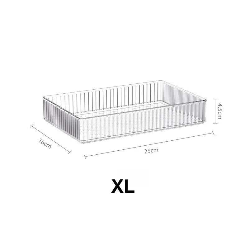 Stackable Clear Acrylic Drawer Organizer Trays – 4 Sizes Drawer Organizer Trays Babs XL