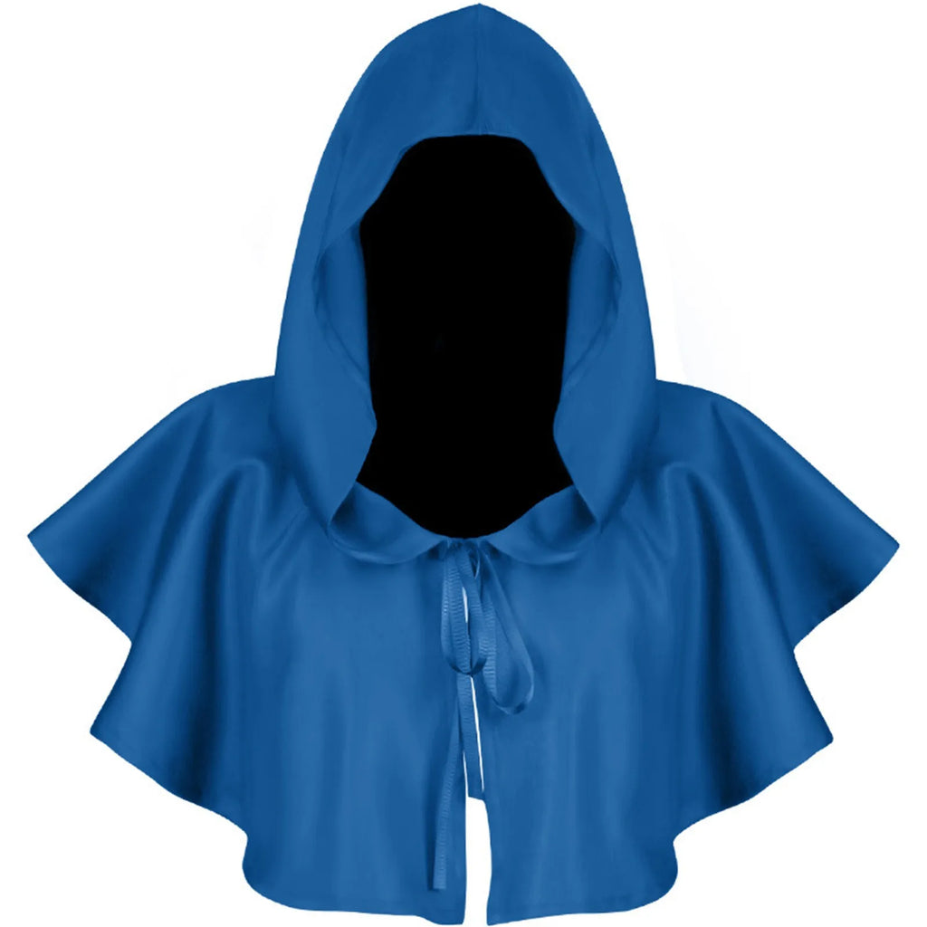 Medieval Hooded Cloak Cape – Halloween Monk Priest Costume Halloween Costume Cape Babs