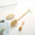 Natural Bristle Body Brush Set – 3-Piece Home Spa Kit Body Brush Set Babs Set of 3
