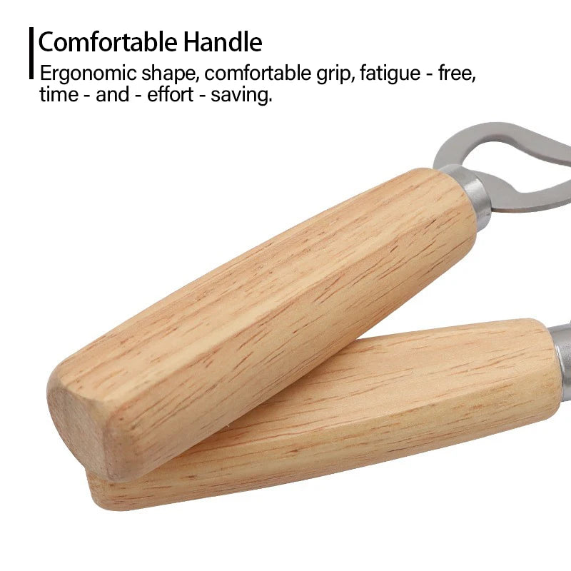 Wooden & Stainless Steel Beer Bottle Opener – Bartender Tool Bottle Opener Babs