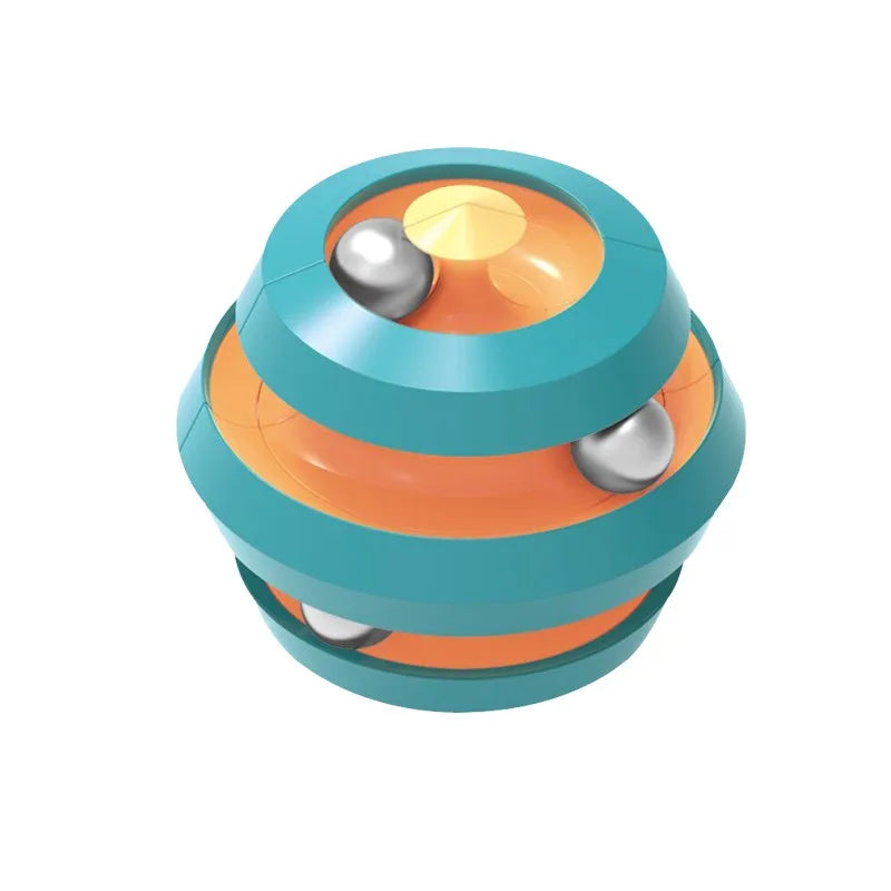 Rotating Bead Orbit Ball Fidget Spinner Infinity Cube Puzzle Toy Fidget Puzzle Toy Babs Blue