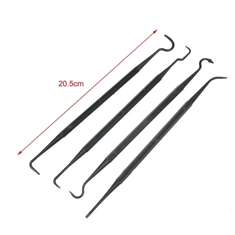 Car Detailing Brush Kit – 3 Wire Brushes & 4 Nylon Picks Car Detailing Brush Set Babs 4Pcs