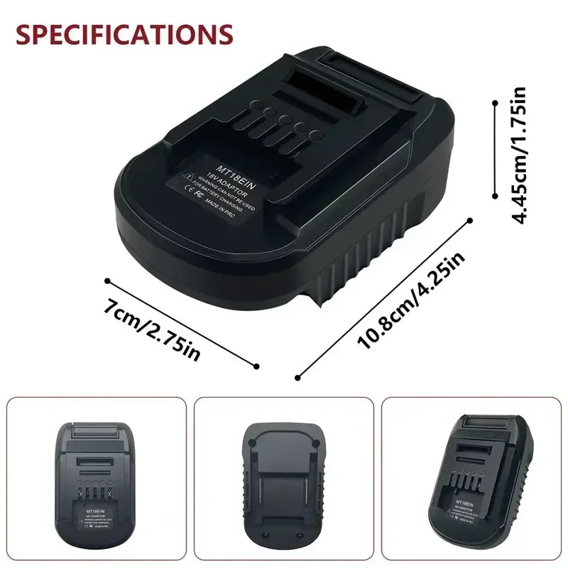 Makita 18V to Ein 18V Battery Adapter Converter MT18EIN Battery Adapter Converter Babs