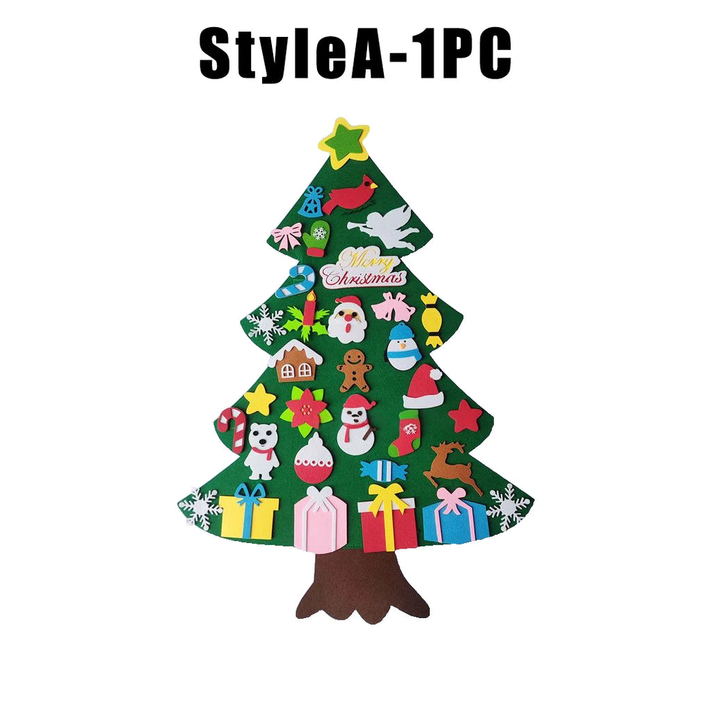 DIY Felt Christmas Tree Ornament Kit – Kids Holiday Craft Holiday Craft Kit Babs A 1PC