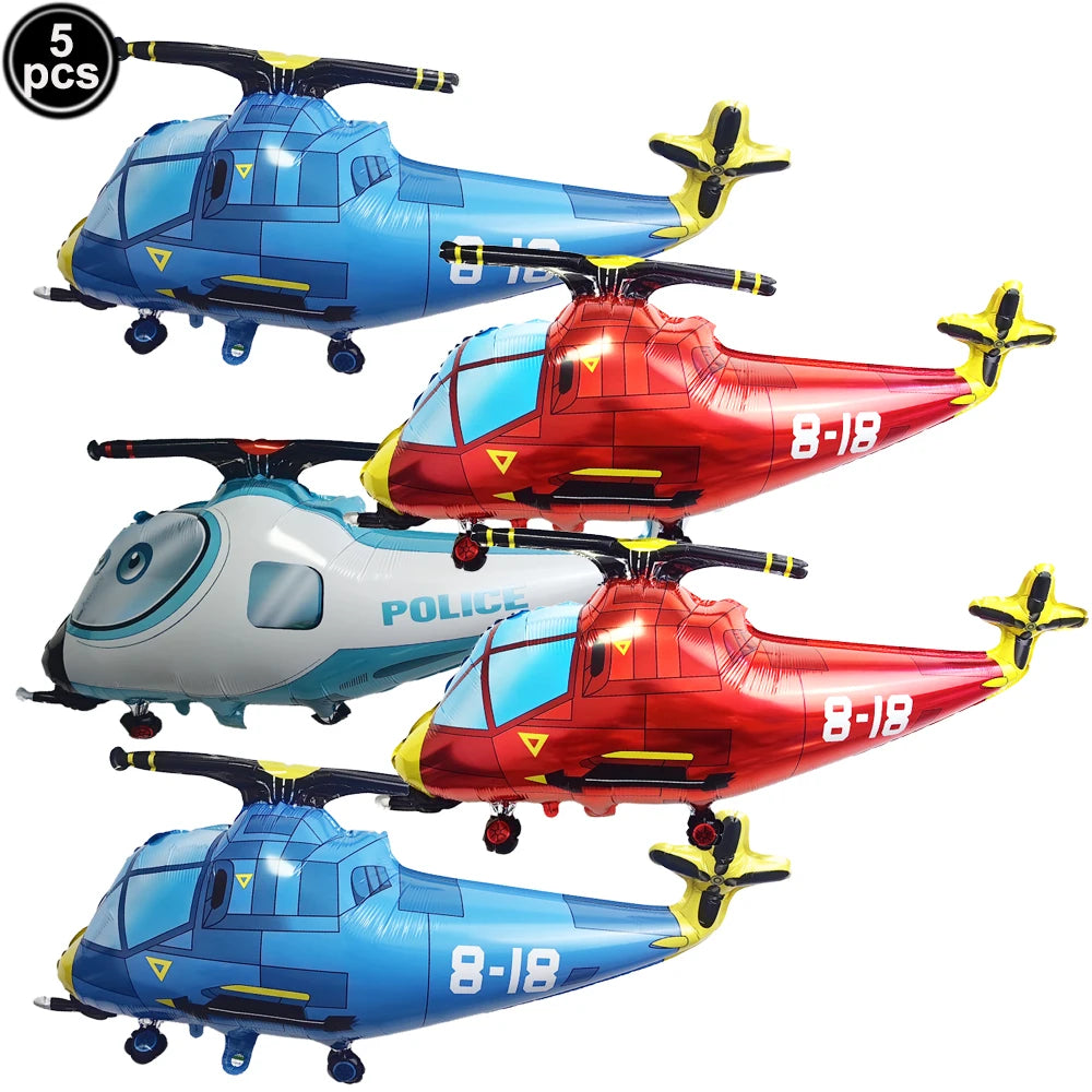 4D Helicopter Foil Balloon – Birthday Party Decoration